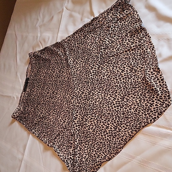 Josephine Chaus 3‎ Piece Animal Print Skirt Tank Sweater Brown Womens Sz S/M - Picture 2 of 12